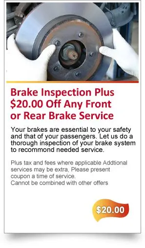Car or Truck Brake Repair Coupon