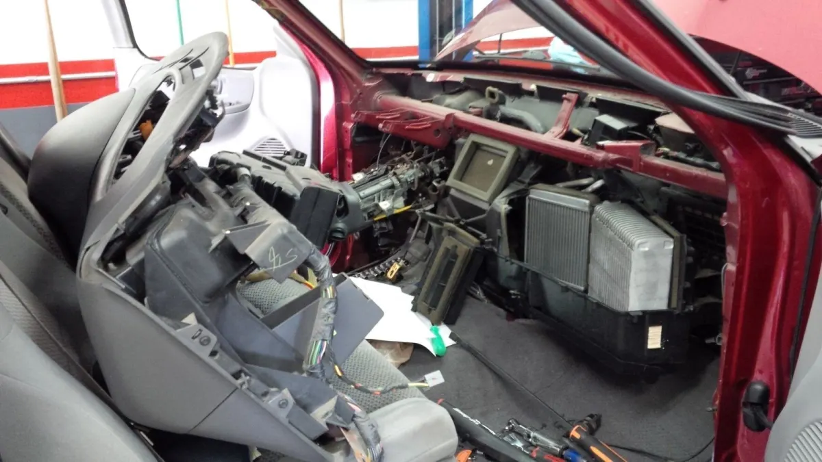 Working on a car's cooling system